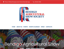 Tablet Screenshot of bendigoshow.org.au